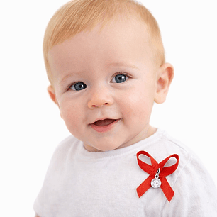 Medalla Plata 925 San Benito Bebe Cinta Roja 1161