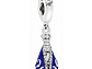 Charm Plata 925 Virgen N.S de Aparecida Manto Azul - Miniatura 1