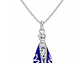 Charm Plata 925 Virgen N.S de Aparecida Manto Azul - Miniatura 3