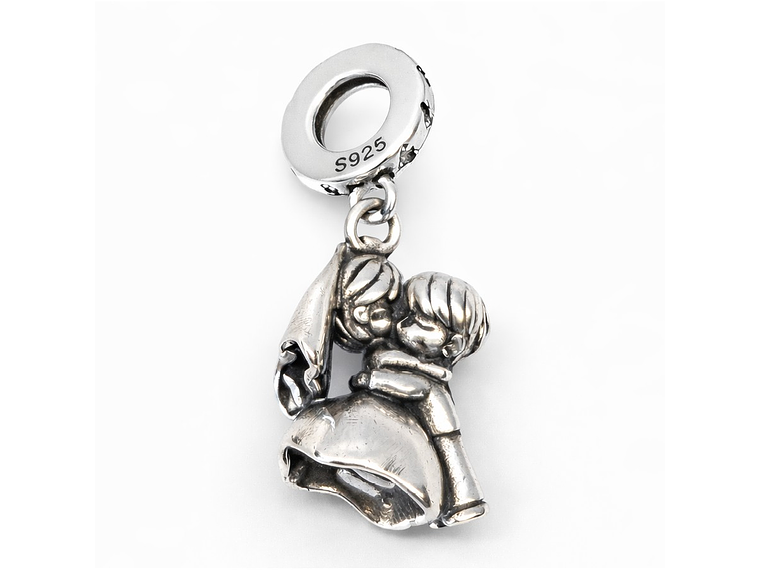 Charm Dije Colgante Plata 925 Pareja Novios Casados 2