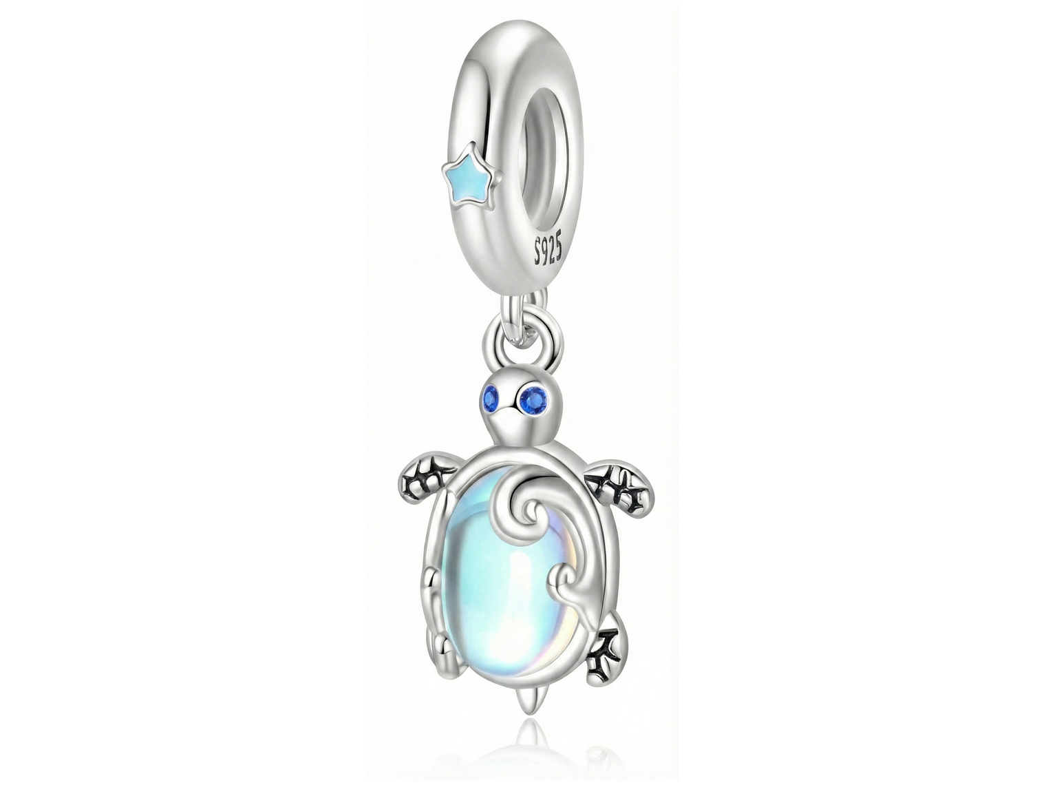 Charm Dije Plata 925 Tortuga Marina Tornasol 1