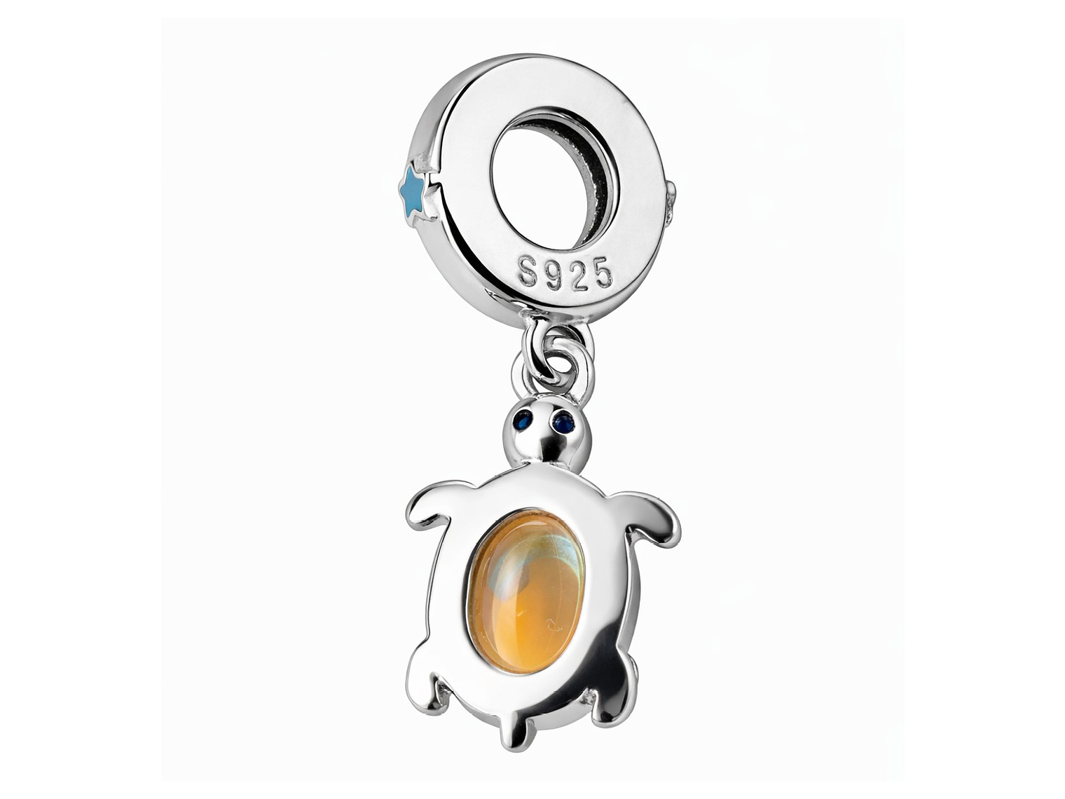 Charm Dije Plata 925 Tortuga Marina Tornasol 2
