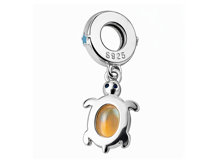 Charm Dije Plata 925 Tortuga Marina Tornasol 2
