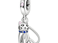 Charm Dije Plata 925 Gato Sentado Collar Azul - Miniatura 1