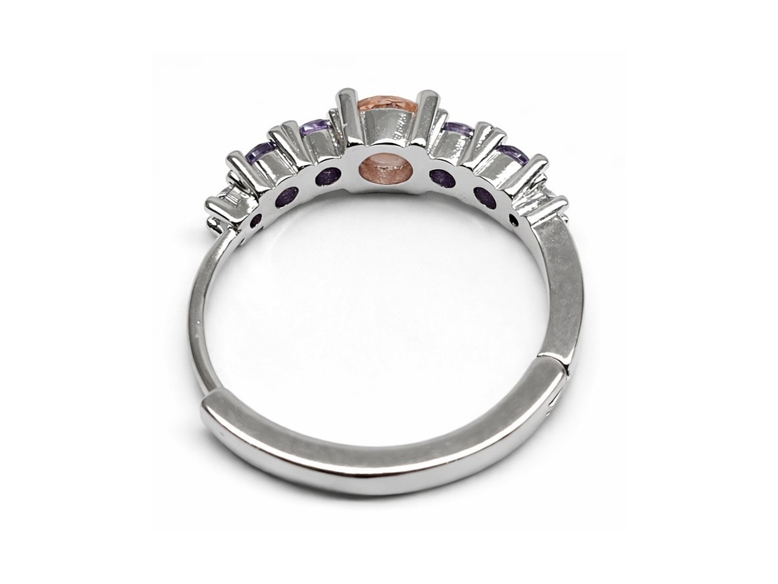 Aros Argollas Circones Morados y Rosados 20mm 3