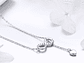 Collar Plata 925 Infinito y Corazón Plateado - Miniatura 5