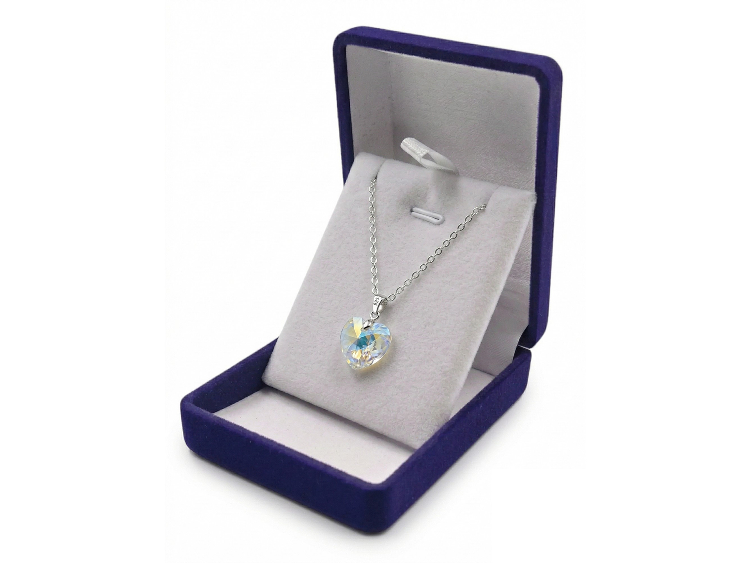 Collar Cristal Austriaco Aurora Boreal 14mm Acero 4