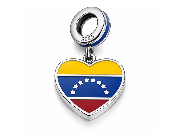 Charm Dije Plata 925 Venezuela Corazón 3