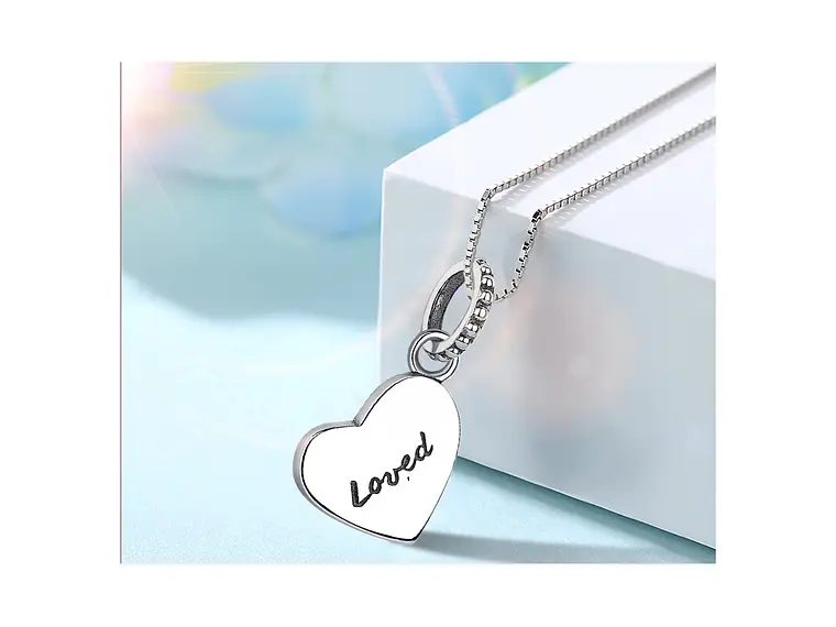 Charm Dije Plata 925 Corazon Loved 2