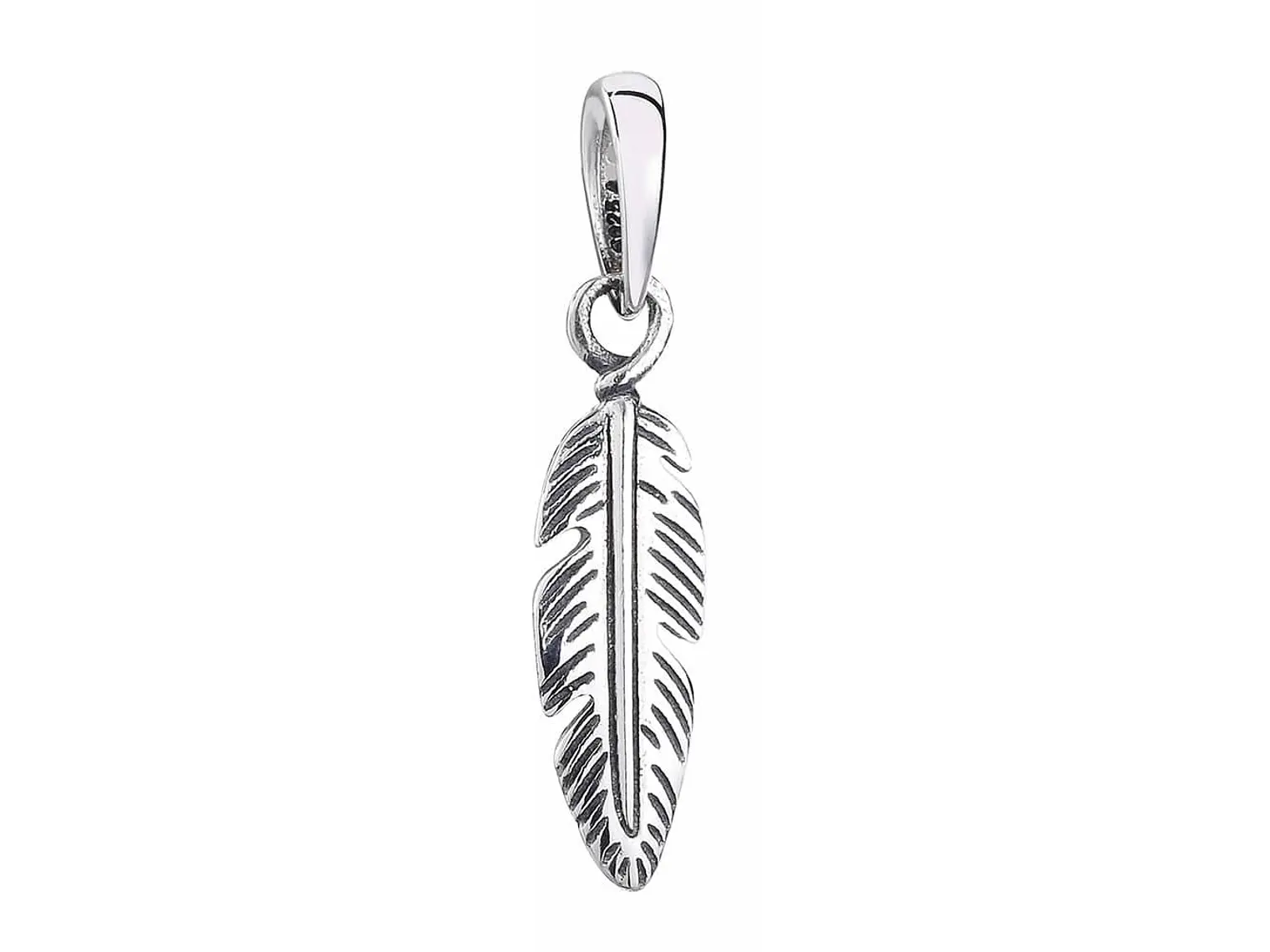 Charm Dije Plata 925 Pluma de Angel 1