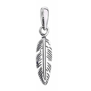 Charm Dije Plata 925 Pluma de Angel