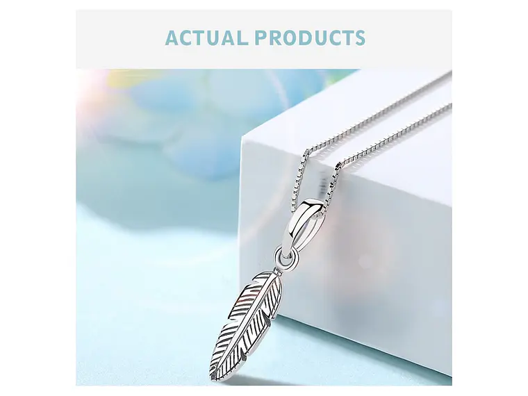 Charm Dije Plata 925 Pluma de Angel 4