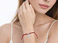 Pulsera Plata 925 Hilo Rojo Trenzado Cruz - Miniatura 2