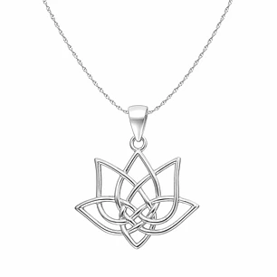 Collar Plata 925 Flor de Loto