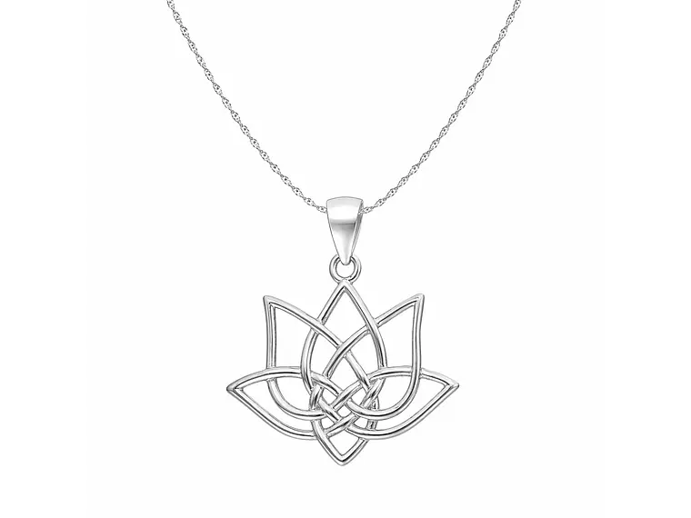 Collar Plata 925 Flor de Loto 1