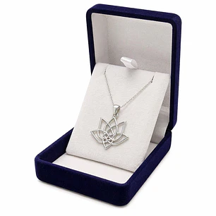 Collar Plata 925 Flor de Loto