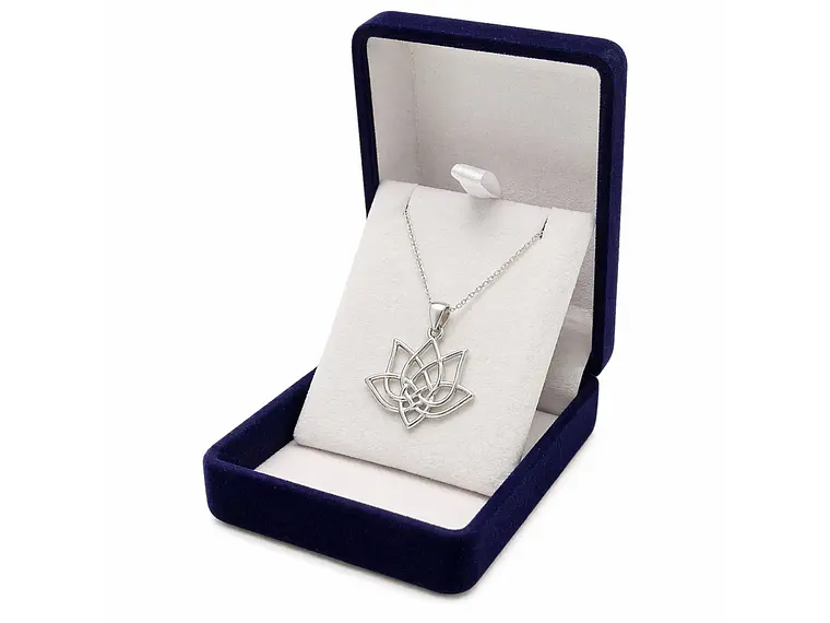 Collar Plata 925 Flor de Loto 2