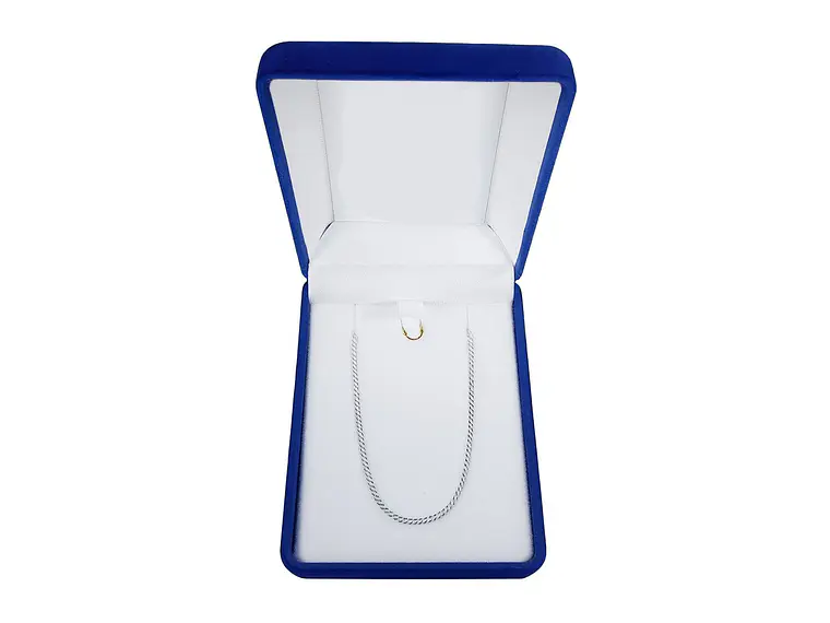 Cadena Plata 925 1mm 50cm Modelo Grumet 3