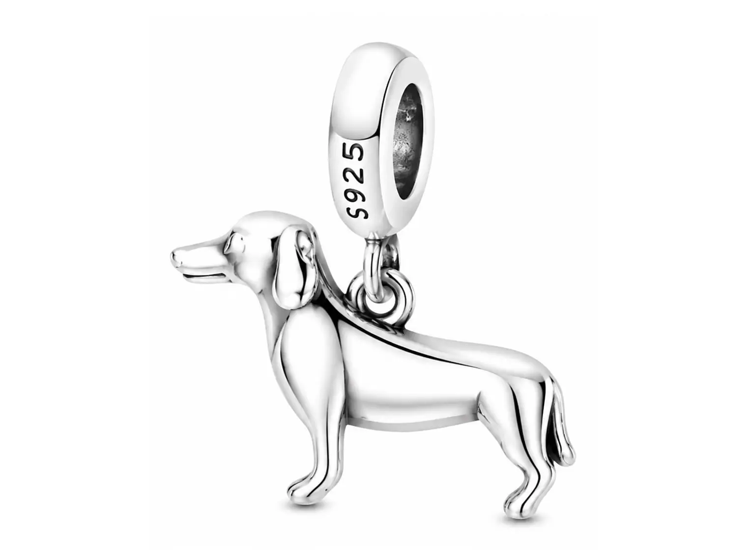 Charm Dije Plata 925 Perro Salchicha Dachshund 1