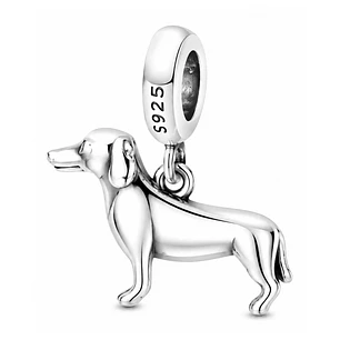 Charm Dije Plata 925 Perro Salchicha Dachshund