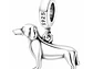 Charm Dije Plata 925 Perro Salchicha Dachshund - Miniatura 1