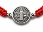 Pulsera Hilo Rojo Trenzado San Benito Abad - Miniatura 3
