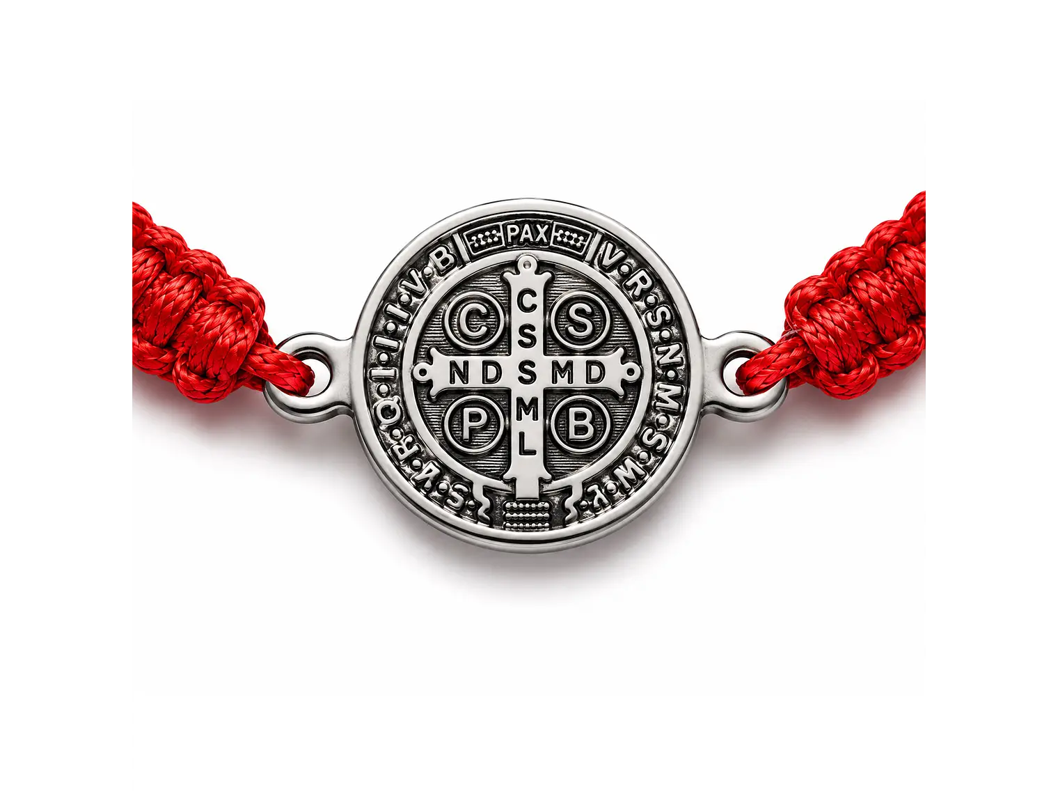 Pulsera Hilo Rojo Trenzado San Benito Abad 4
