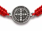 Pulsera Hilo Rojo Trenzado San Benito Abad - Miniatura 4