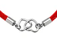 Pulsera Cuerda Roja Corazones Entrelazados - Miniatura 3