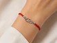 Pulsera Cuerda Roja Corazones Entrelazados - Miniatura 2