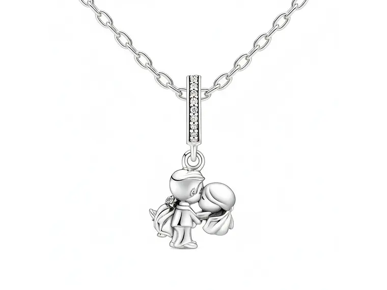 Charm Dije Plata 925 Pareja Esposos Boda 3