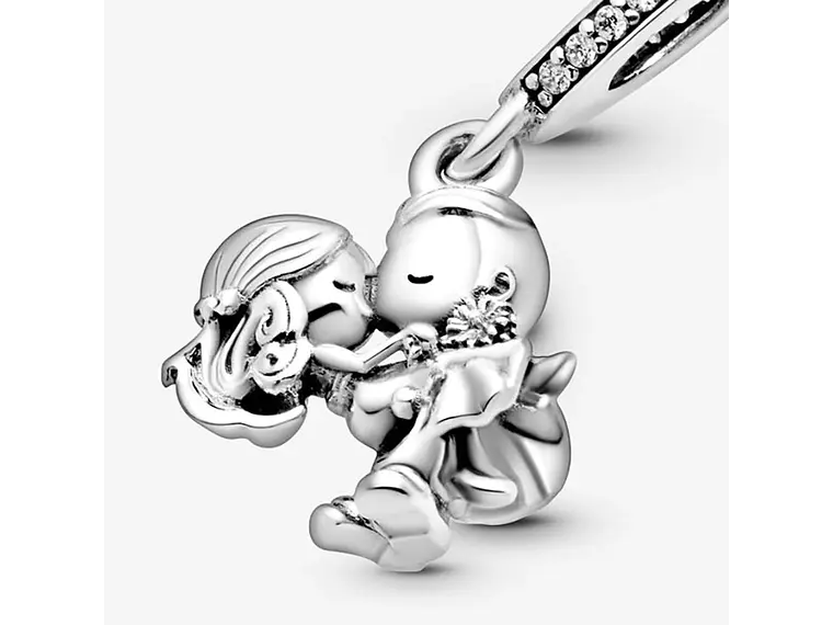 Charm Dije Plata 925 Pareja Esposos Boda 4