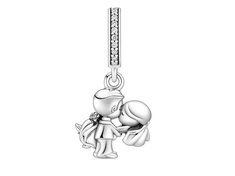 Charm Dije Plata 925 Pareja Esposos Boda 1