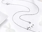 Collar Plata 925 Gatito Jugueton y Circón - Miniatura 2