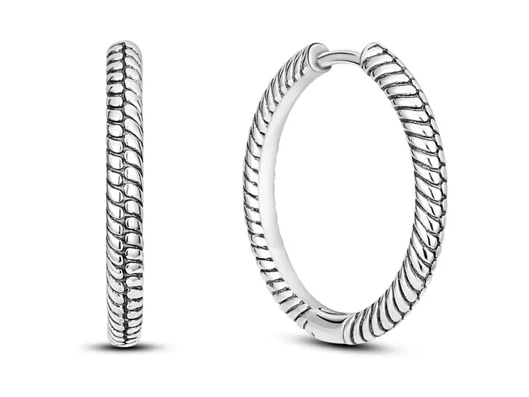 Aros Plata 925 Argolla 22mm 1