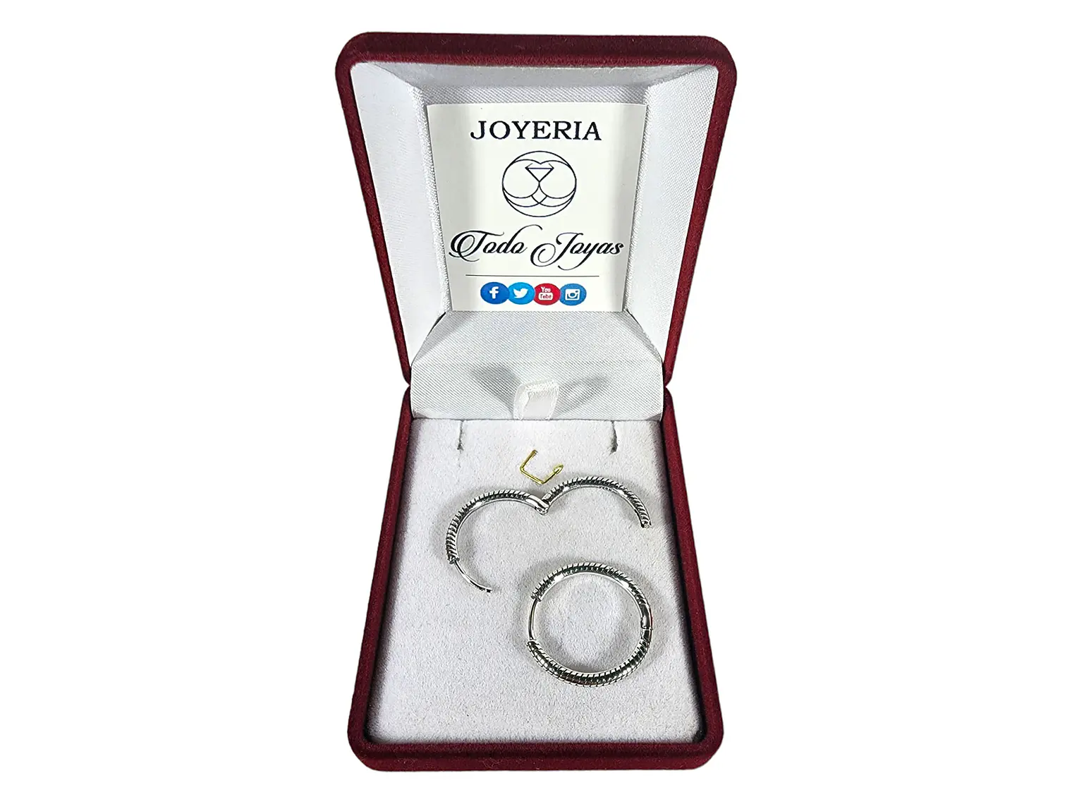 Aros Plata 925 Argolla 22mm 2