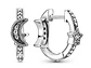 Aros Plata 925 Luna y Estrella Huggie 15mm - Miniatura 1