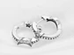 Aros Plata 925 Luna y Estrella Huggie 15mm - Miniatura 4