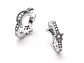 Aros Plata 925 Luna y Estrella Huggie 15mm - Miniatura 7
