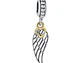 Charm Dije Plata 925 Ala De Angel - Miniatura 1