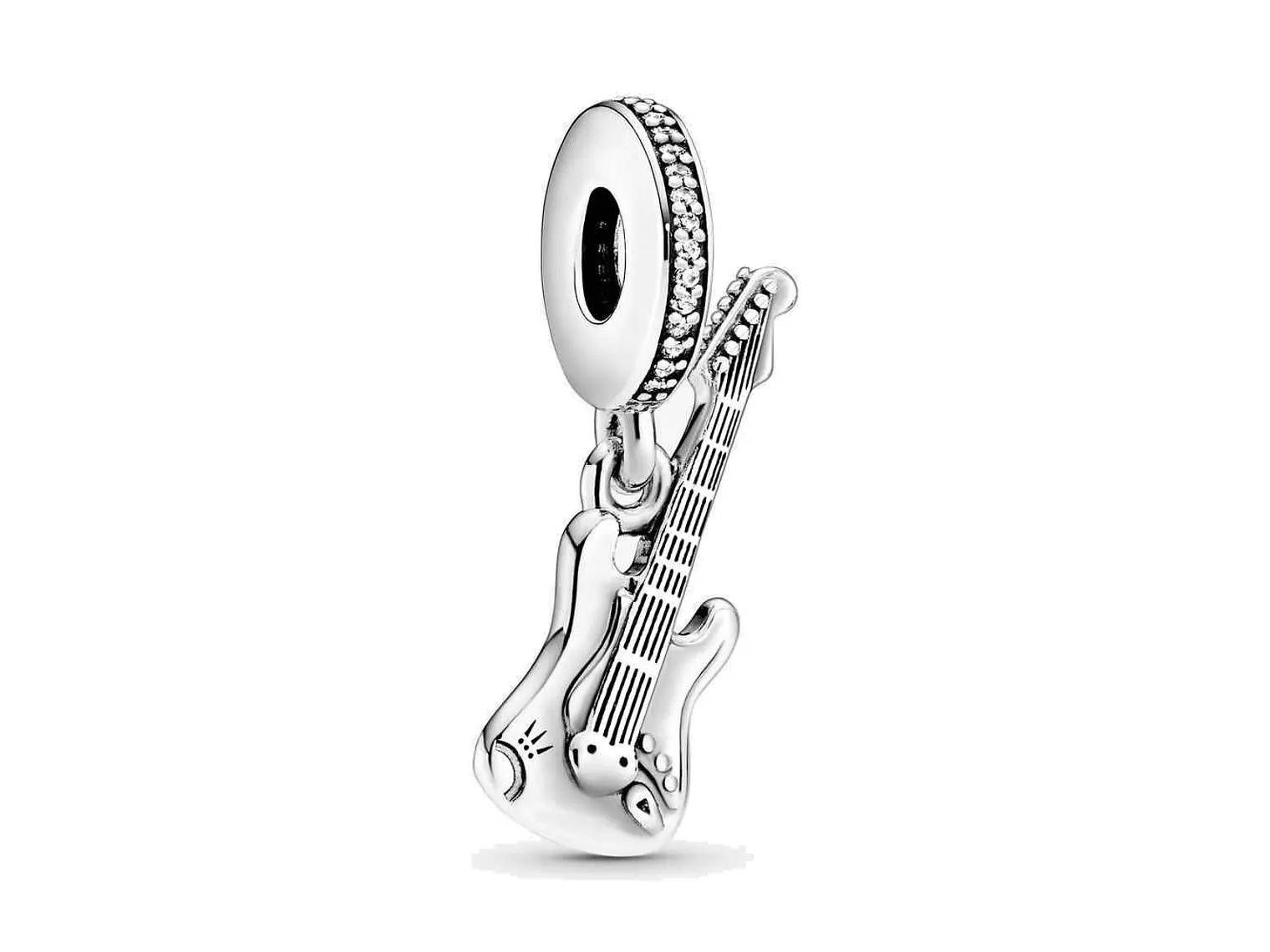 Charm Dije Plata 925 Guitarra Eléctrica 1