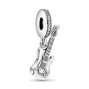 Charm Dije Plata 925 Guitarra Eléctrica