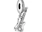 Charm Dije Plata 925 Guitarra Eléctrica - Miniatura 1