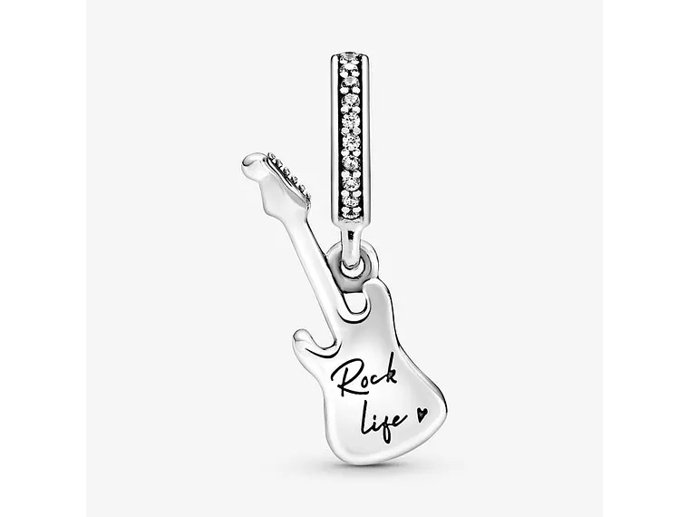Charm Dije Plata 925 Guitarra Eléctrica 3