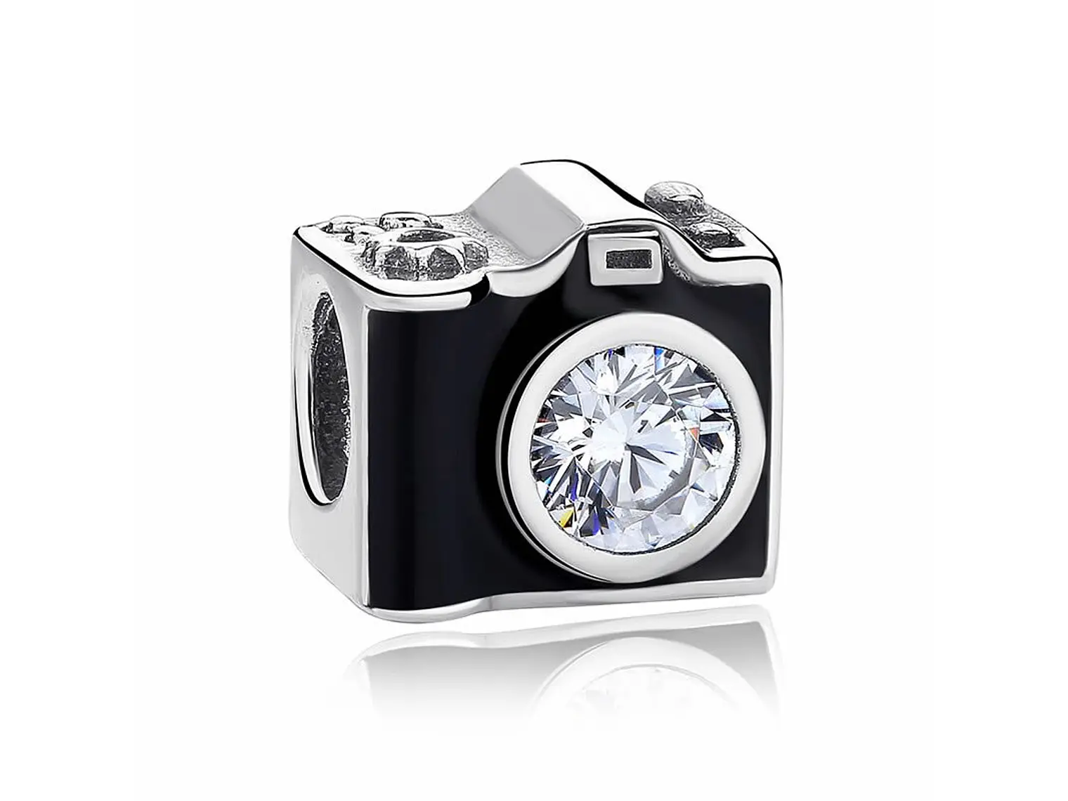 Charm Dije Plata 925 Camara Fotográfica 697 1