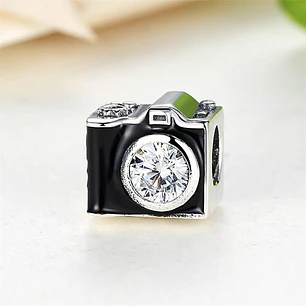 Charm Dije Plata 925 Camara Fotográfica 697