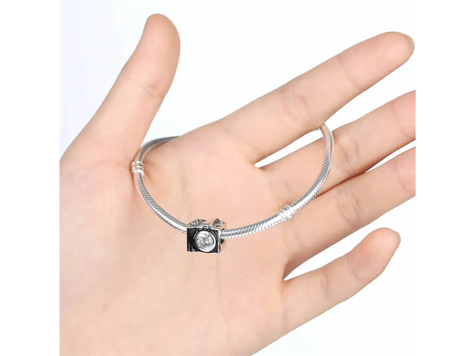 Charm Dije Plata 925 Camara Fotográfica 697 3