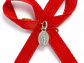 Medalla Plata 925 Virgen Milagrosa Bebe Cinta Roja - Miniatura 4
