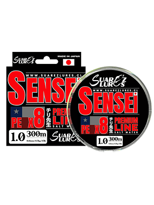 Multifilamento Sensei PE X8 300m Verde