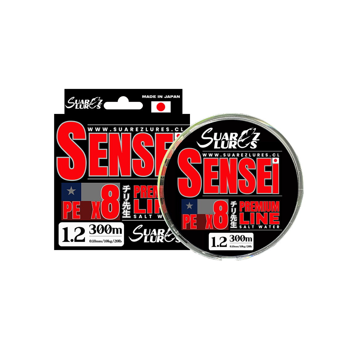 Multifilamento Sensei PE X8 300m Verde 2